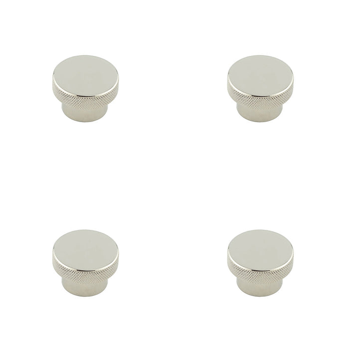 PACK Stylish 40mm Polished Nickel Cupboard Knob Modern Interiors Kitchen Cabinet Knob (1)