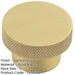 Stylish 40mm Satin Brass Cupboard Knob Modern Decor Kitchen Cabinet Knob-1