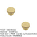 PACK Stylish 40mm Satin Brass Cupboard Knob Modern Decor Kitchen Cabinet Knob (1)-1