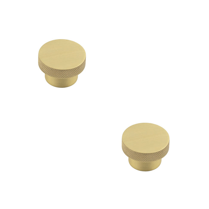 PACK Stylish 40mm Satin Brass Cupboard Knob Modern Decor Kitchen Cabinet Knob (1)