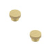 PACK Stylish 40mm Satin Brass Cupboard Knob Modern Decor Kitchen Cabinet Knob (1)