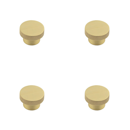 PACK Stylish 40mm Satin Brass Cupboard Knob Modern Decor Kitchen Cabinet Knob