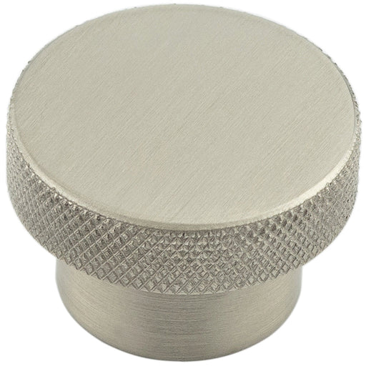 Modern Satin Nickel Cupboard Knob 40mm Diamond Knurled Design Kitchen Cabinet Knob