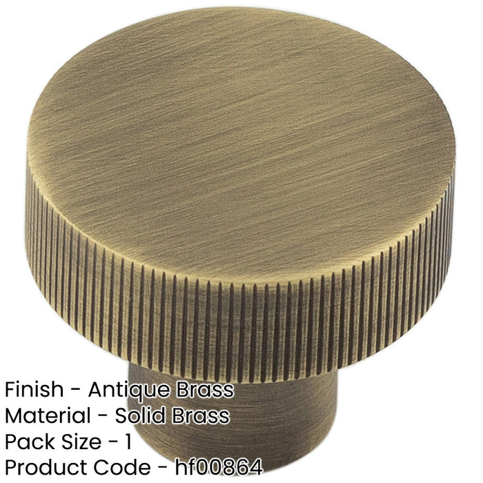 30mm Antique Brass Cupboard Knob with Unique Design Kitchen Cabinet Knob-1