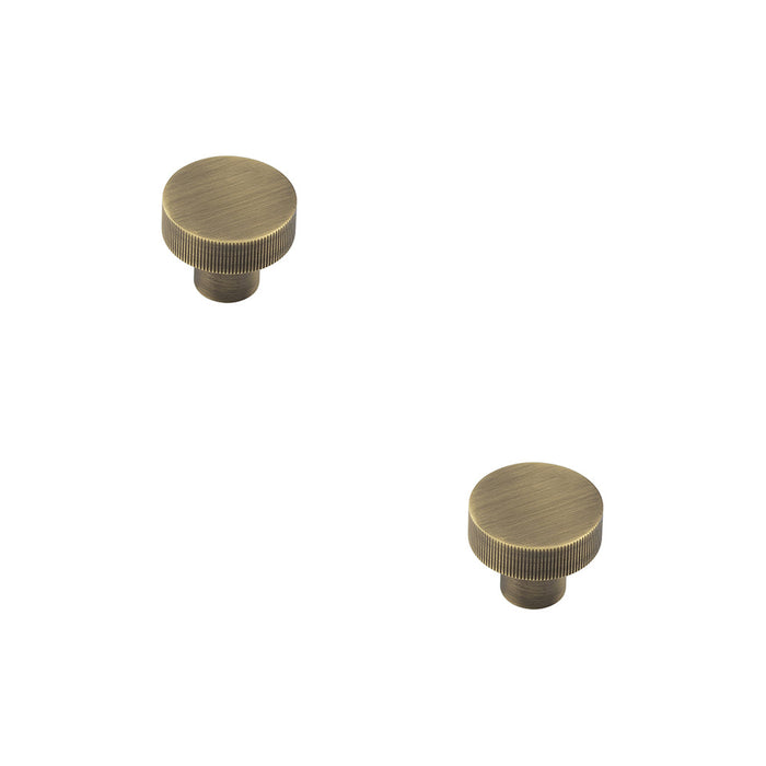 PACK 30mm Antique Brass Cupboard Knob with Unique Design Kitchen Cabinet Knob (1)
