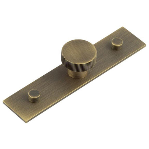 Stylish 30mm Antique Brass Cupboard Knob with Backplate Kitchen Cabinet Knob