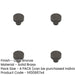 PACK Stylish 30mm Dark Bronze Cupboard Knob Elegant Interiors Kitchen Cabinet Knob-1