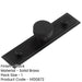 Stylish 30mm Black Cupboard Knob with Stepped Backplate Kitchen Cabinet Knob-1