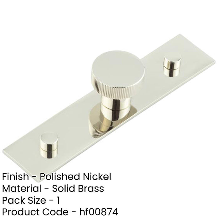 30mm Polished Nickel Cupboard Knob with Backplate Stylish Durable Kitchen Cabinet Knob-1