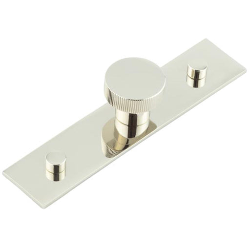 30mm Polished Nickel Cupboard Knob with Backplate Stylish Durable Kitchen Cabinet Knob