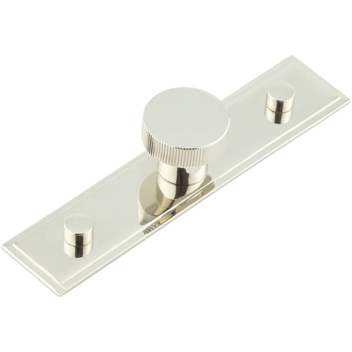 30mm Polished Nickel Cupboard Knob with Stepped Backplate Kitchen Cabinet Knob