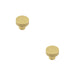 PACK Stylish 30mm Satin Brass Cupboard Knob Modern Interiors Kitchen Cabinet Knob (2)