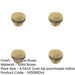 PACK 40mm Antique Brass Cupboard Knob with Elegant Knurling Design Kitchen Cabinet Knob-1