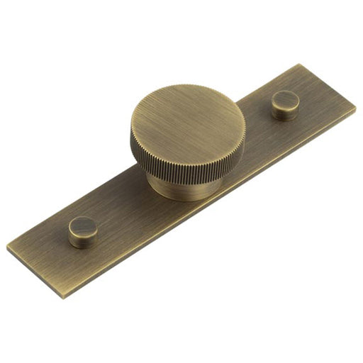 Elegant 40mm Antique Brass Cupboard Knob with Backplate Options Kitchen Cabinet Knob