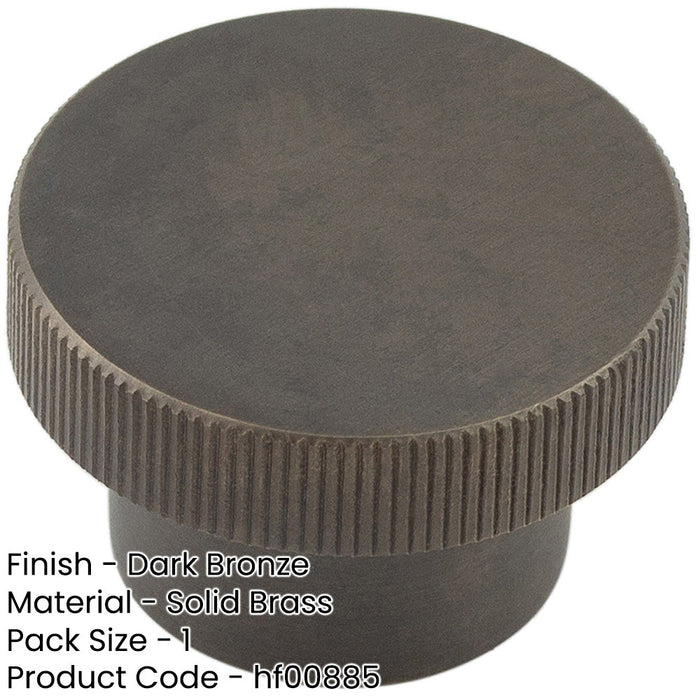 Elegant Dark Bronze Cupboard Knob 40mm Stylish Interiors Kitchen Cabinet Knob-1