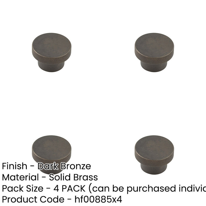 PACK Elegant Dark Bronze Cupboard Knob 40mm Stylish Interiors Kitchen Cabinet Knob-1