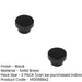 PACK Stylish 40mm Black Cupboard Knob Modern Interiors Kitchen Cabinet Knob (1)-1