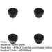 PACK Stylish 40mm Black Cupboard Knob Modern Interiors Kitchen Cabinet Knob-1