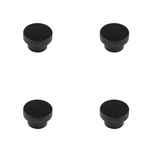 PACK Stylish 40mm Black Cupboard Knob Modern Interiors Kitchen Cabinet Knob