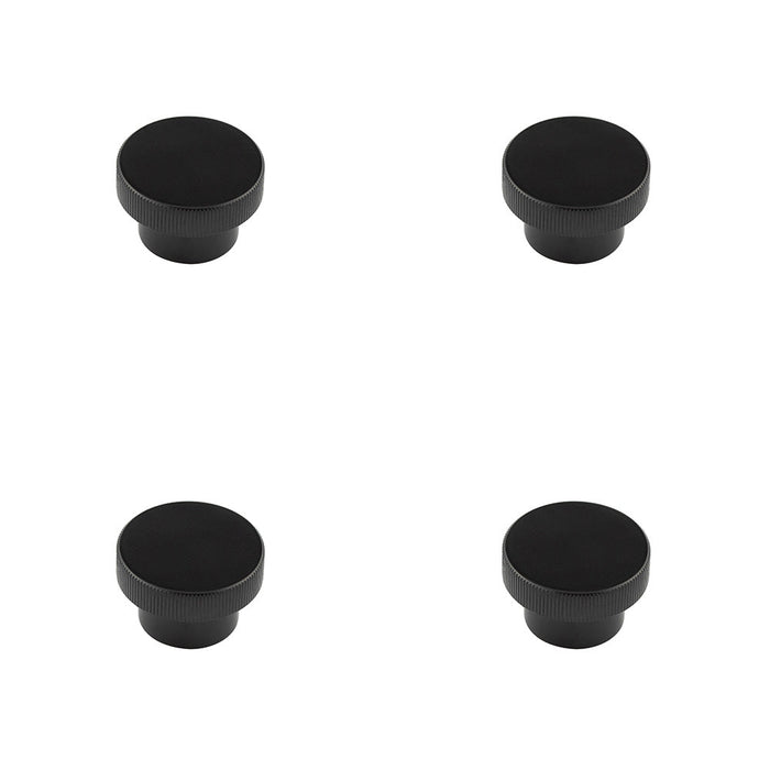 PACK Stylish 40mm Black Cupboard Knob Modern Interiors Kitchen Cabinet Knob