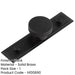 Stylish 40mm Black Cupboard Knob with Stepped Backplate Kitchen Cabinet Knob-1