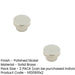 PACK Stylish 40mm Polished Nickel Cupboard Knob Modern Interiors Kitchen Cabinet Knob (6)-1