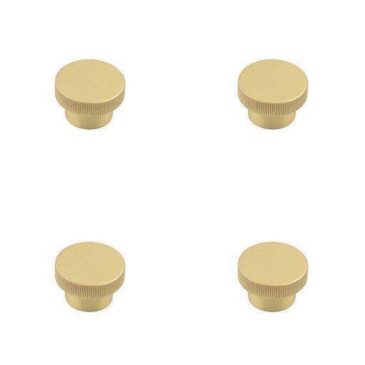 PACK Stylish 40mm Satin Brass Cupboard Knob Modern Interiors Kitchen Cabinet Knob (1)