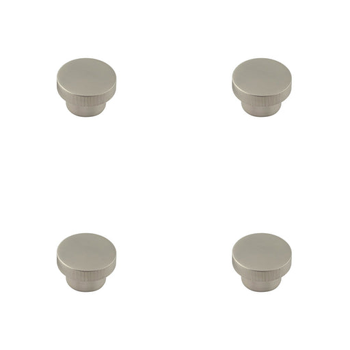 PACK Stylish 40mm Satin Nickel Cupboard Knob Modern Interiors Kitchen Cabinet Knob