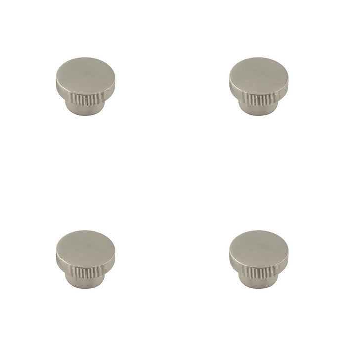 PACK Stylish 40mm Satin Nickel Cupboard Knob Modern Interiors Kitchen Cabinet Knob