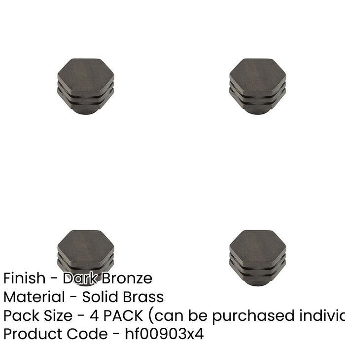 PACK 30mm Dark Bronze Cupboard Knob Stylish Design Kitchen Cabinet Knob-1