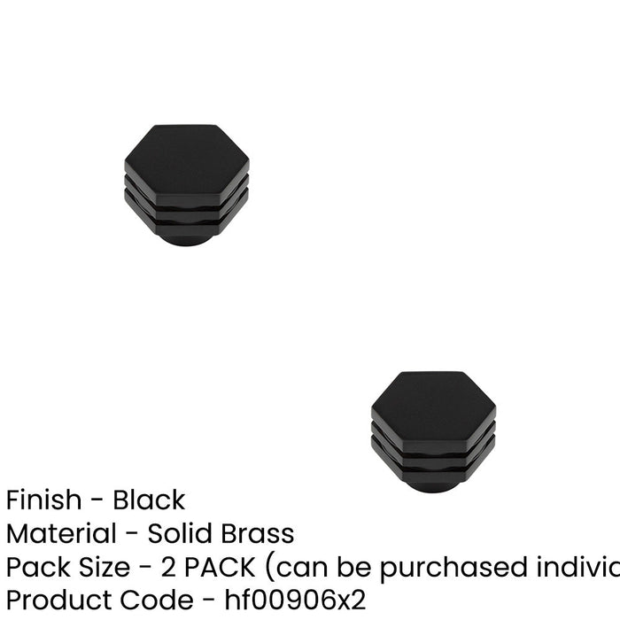 PACK Stylish 30mm Black Cupboard Knob Modern Interiors Kitchen Cabinet Knob (1)-1