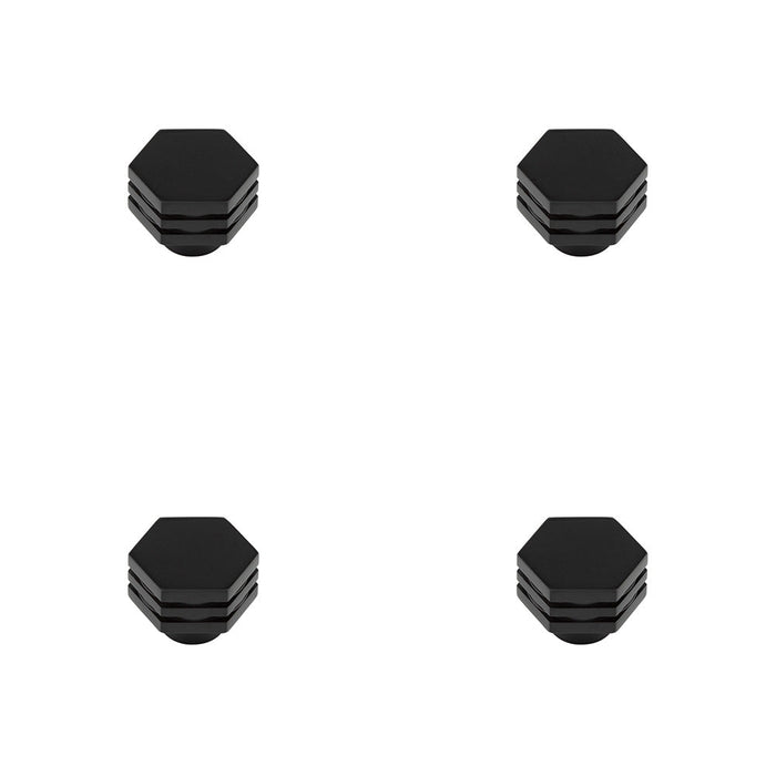 PACK Stylish 30mm Black Cupboard Knob Modern Interiors Kitchen Cabinet Knob