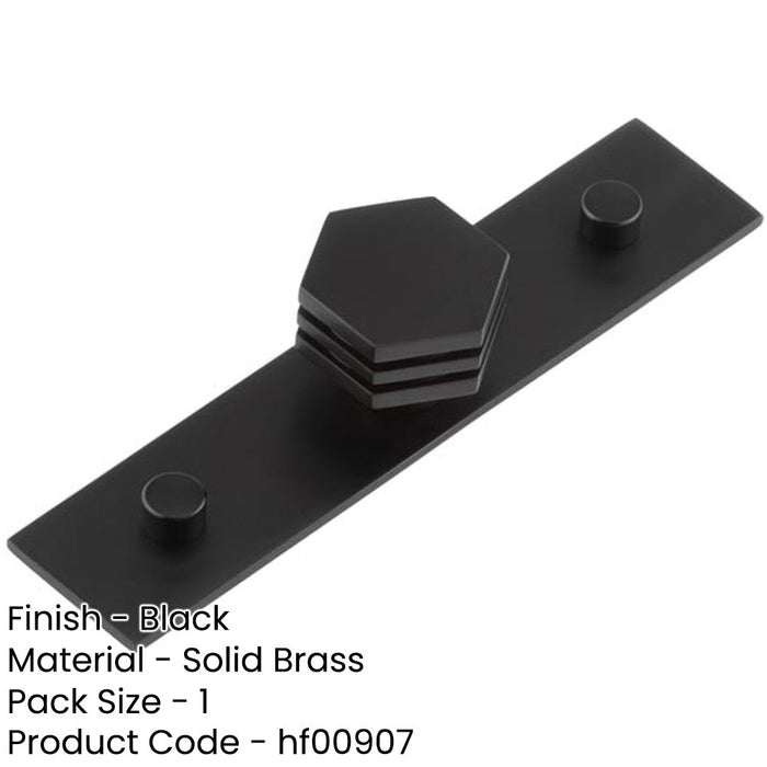 Modern Matt Black Cupboard Knob 30mm Stylish Brass Hardware Kitchen Cabinet Knob-1