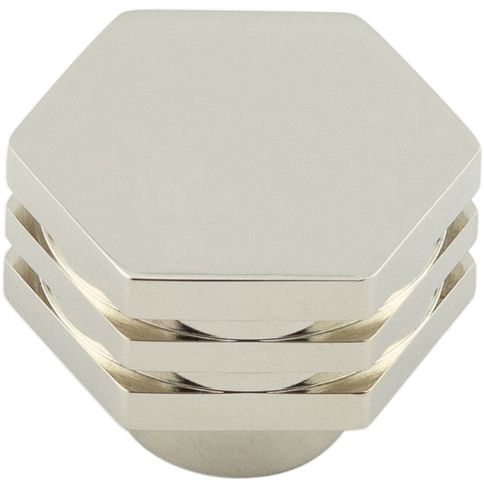 30mm Polished Nickel Cupboard Knob Modern Interiors Kitchen Cabinet Knob