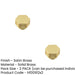 PACK Elegant 30mm Satin Brass Cupboard Knob Modern Interiors Kitchen Cabinet Knob (1)-1