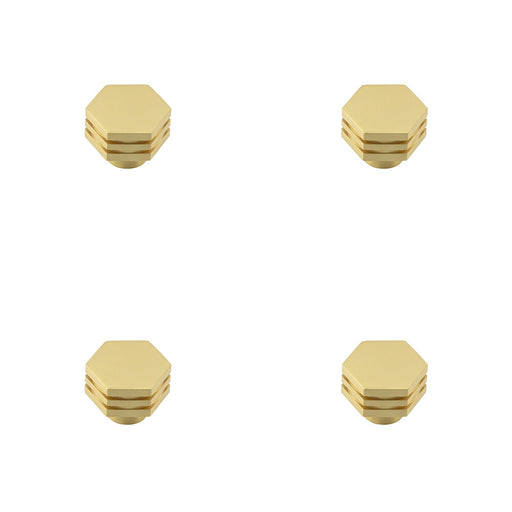 PACK Elegant 30mm Satin Brass Cupboard Knob Modern Interiors Kitchen Cabinet Knob