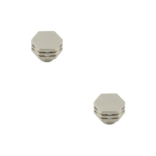 PACK 30mm Satin Nickel Cupboard Knob Modern Interiors Kitchen Cabinet Knob (3)