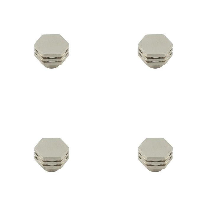 PACK 30mm Satin Nickel Cupboard Knob Modern Interiors Kitchen Cabinet Knob (1)