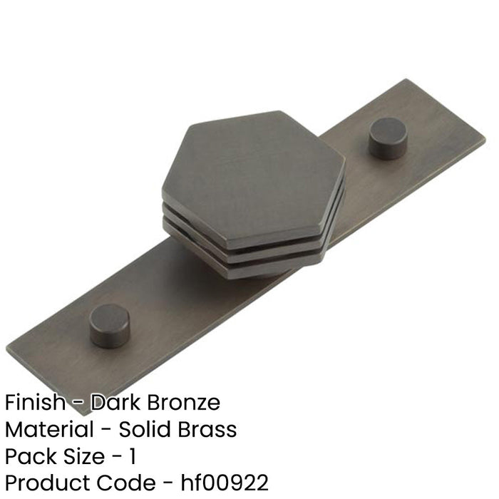 Elegant 40mm Plain Dark Bronze Cupboard Knob Modern Interiors Kitchen Cabinet Knob-1