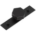 Stylish 40mm Matt Black Cupboard Knob Modern Interiors Kitchen Cabinet Knob