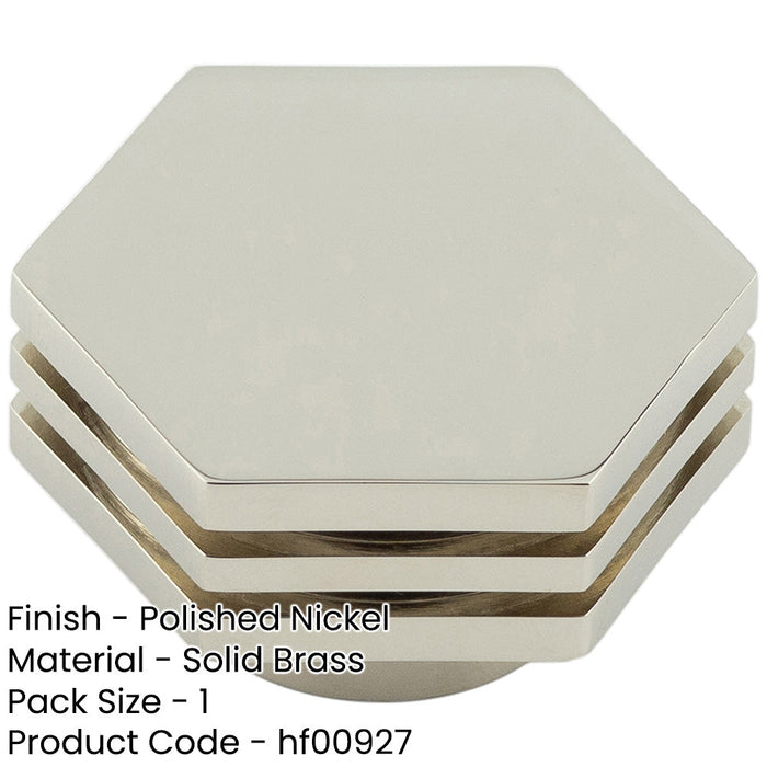 Stylish 40mm Polished Nickel Cupboard Knob Modern Interiors Kitchen Cabinet Knob (3)-1