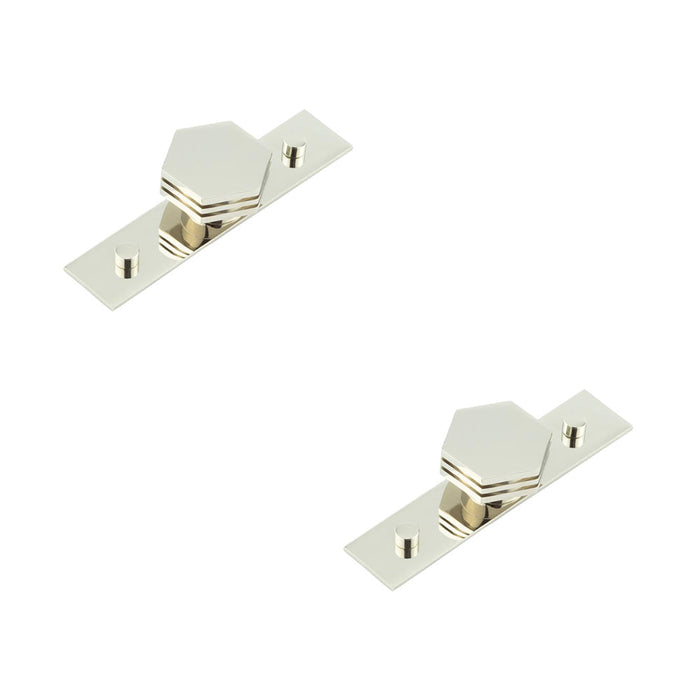 PACK Stylish 40mm Plain Polished Nickel Cupboard Knob Modern Interiors Kitchen Cabinet Knob (1)