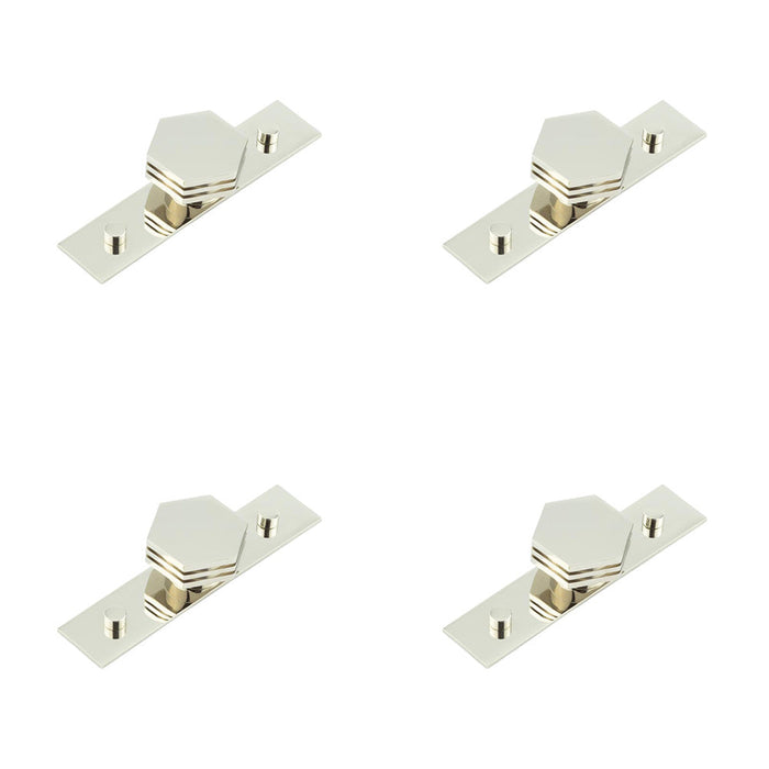 PACK Stylish 40mm Plain Polished Nickel Cupboard Knob Modern Interiors Kitchen Cabinet Knob