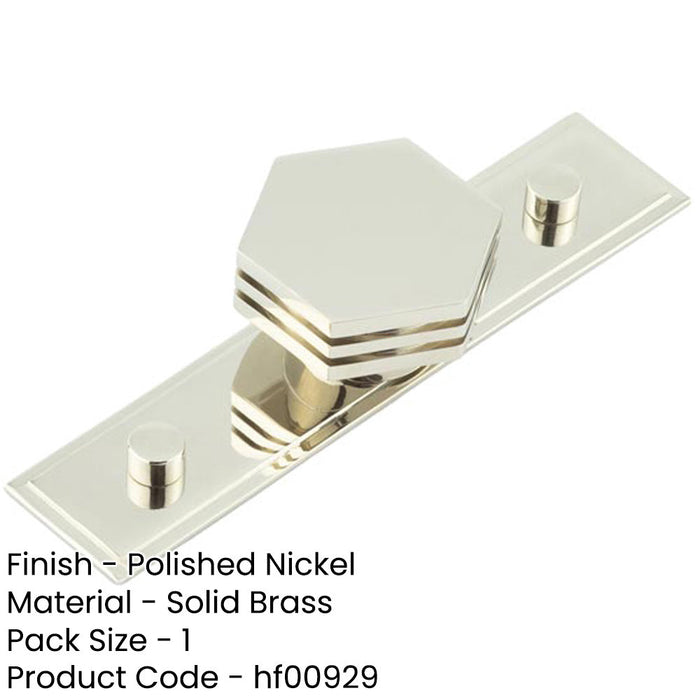 Stylish 40mm Stepped Polished Nickel Cupboard Knob Modern Interiors Kitchen Cabinet Knob-1