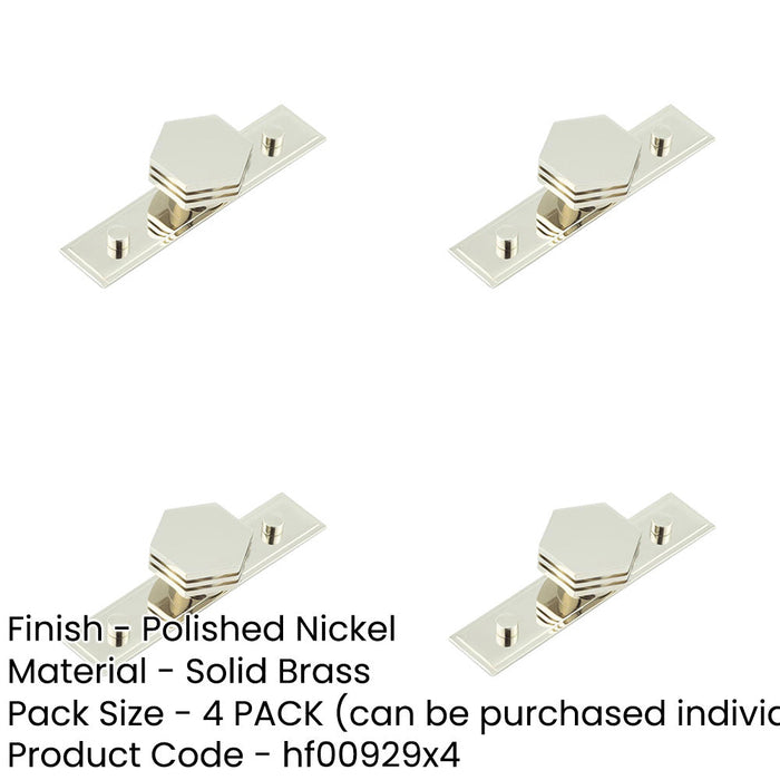 PACK Stylish 40mm Stepped Polished Nickel Cupboard Knob Modern Interiors Kitchen Cabinet Knob-1