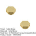 PACK Stylish 40mm Satin Brass Cupboard Knob Modern Interiors Kitchen Cabinet Knob (5)-1