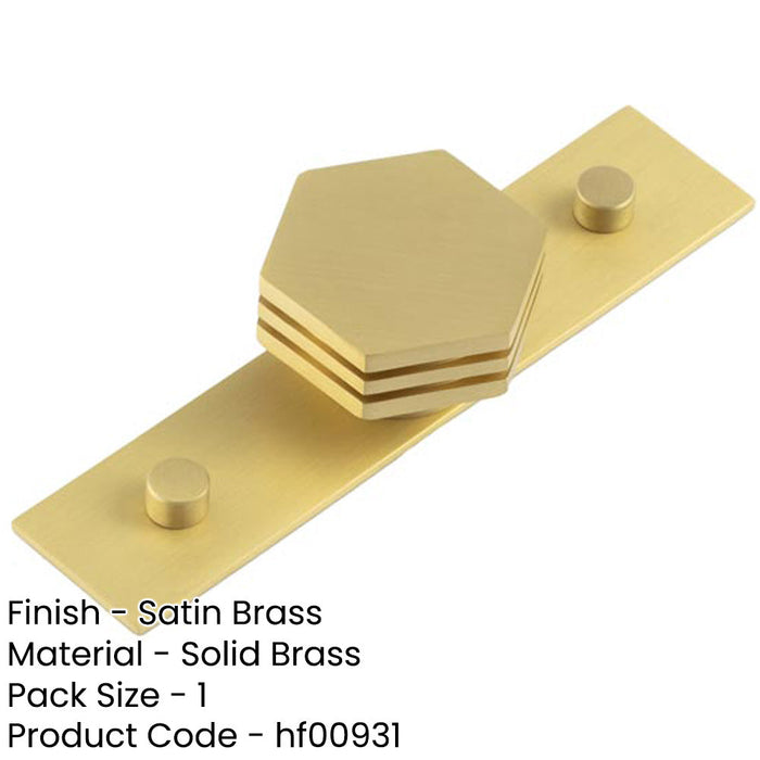 40mm Plain Satin Brass Cupboard Knob Modern Interiors Kitchen Cabinet Knob-1