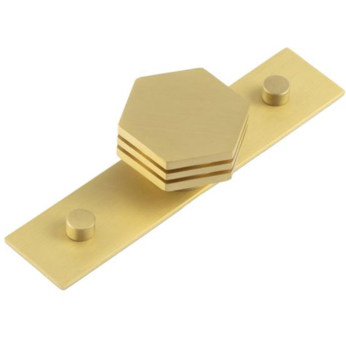 40mm Plain Satin Brass Cupboard Knob Modern Interiors Kitchen Cabinet Knob