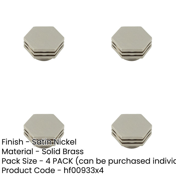 PACK Stylish 40mm Satin Nickel Cupboard Knob Modern Interiors Kitchen Cabinet Knob (1)-1