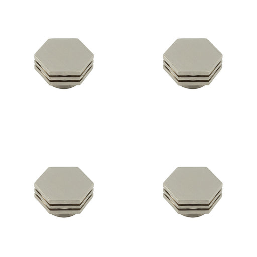 PACK Stylish 40mm Satin Nickel Cupboard Knob Modern Interiors Kitchen Cabinet Knob (1)